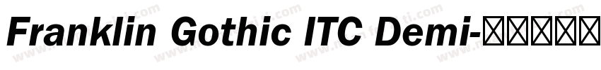 Franklin Gothic ITC Demi字体转换